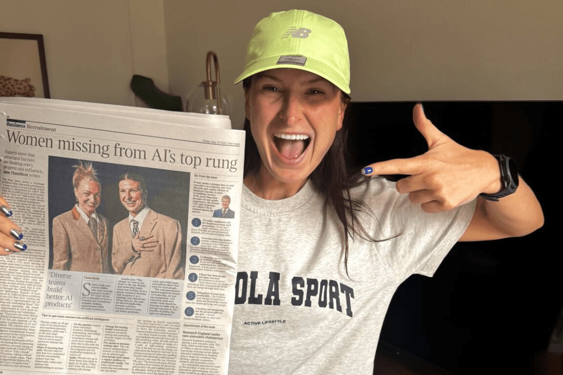 Ivee Lands Full-Page Feature in The Times for Championing Women in AI