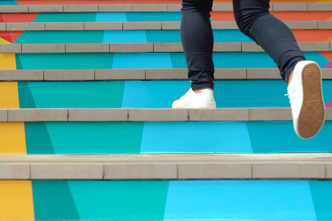 Cooley - feet climbing stairs